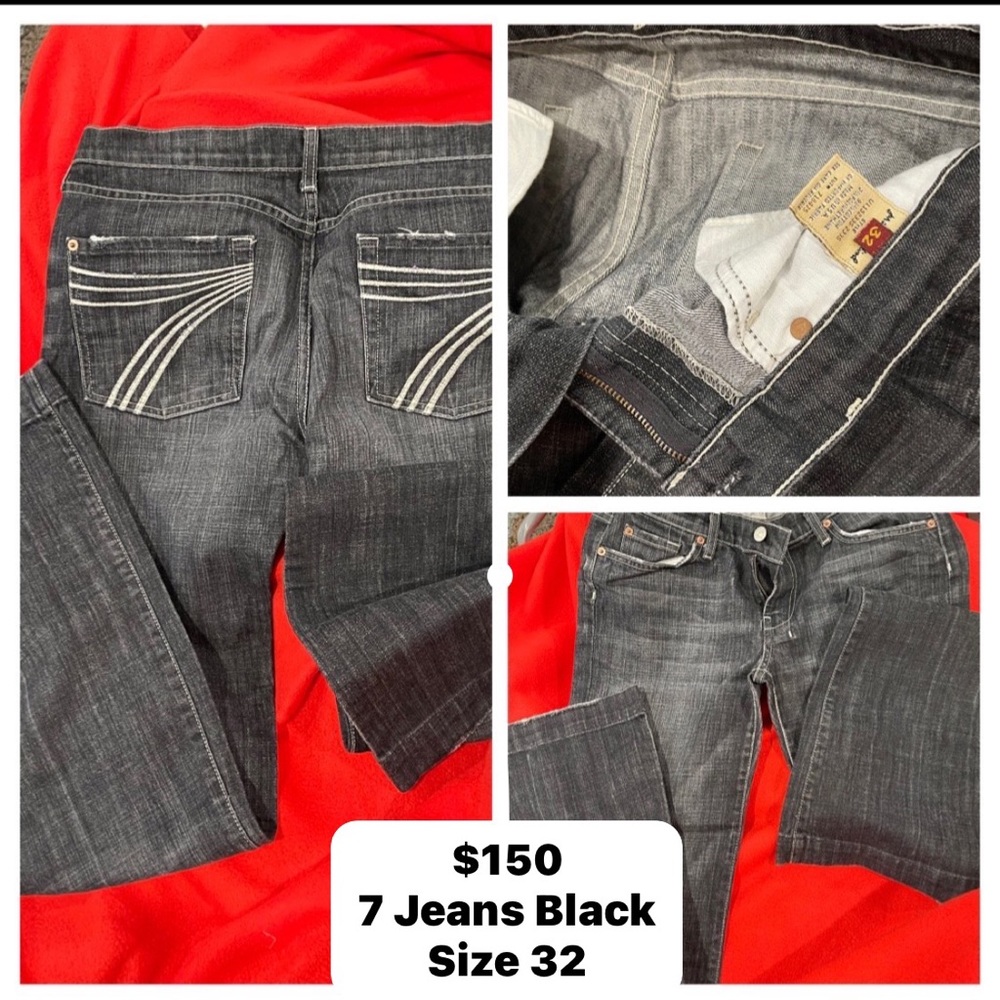 7 Black Jeans Size 32